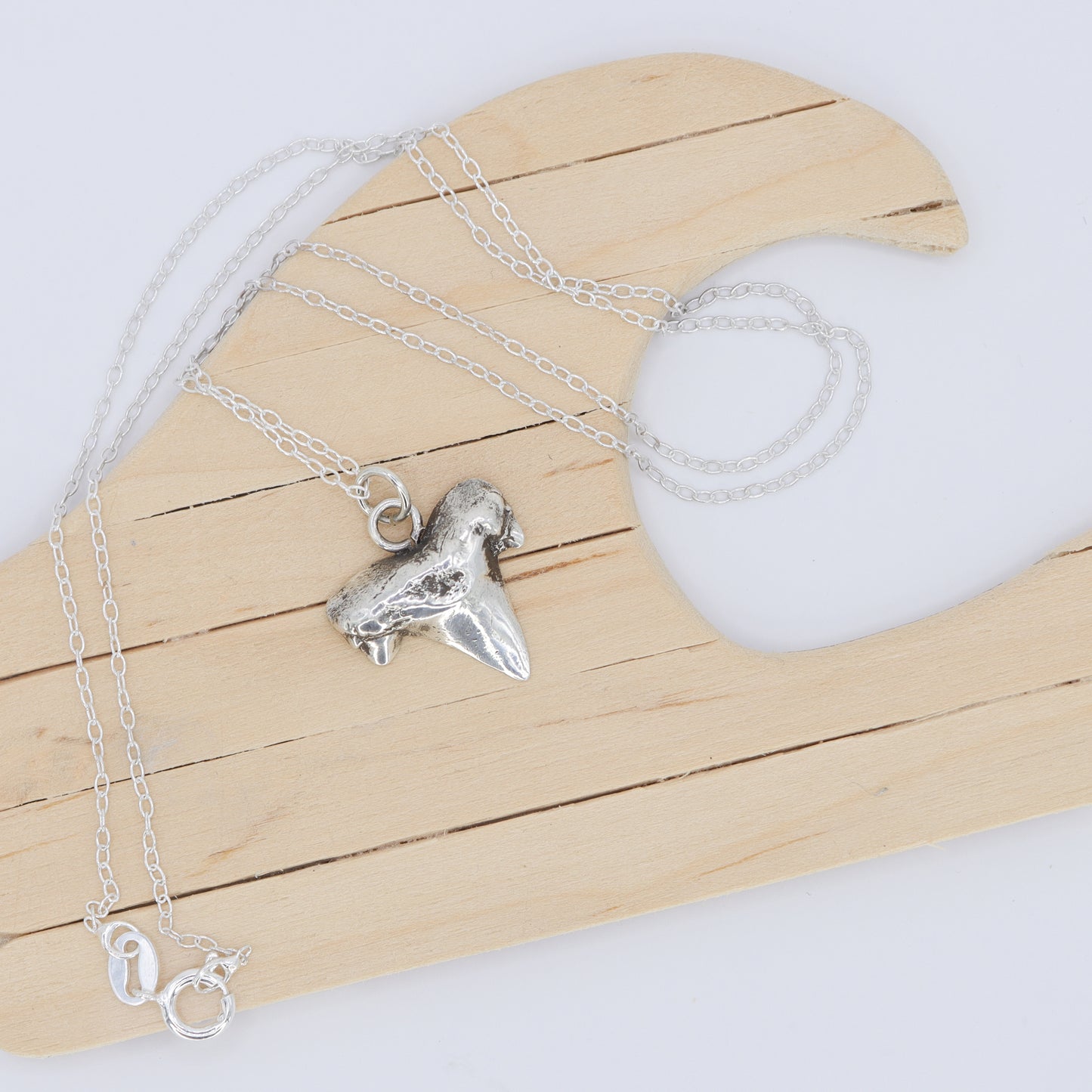 Fine Silver Shark Tooth Pendant