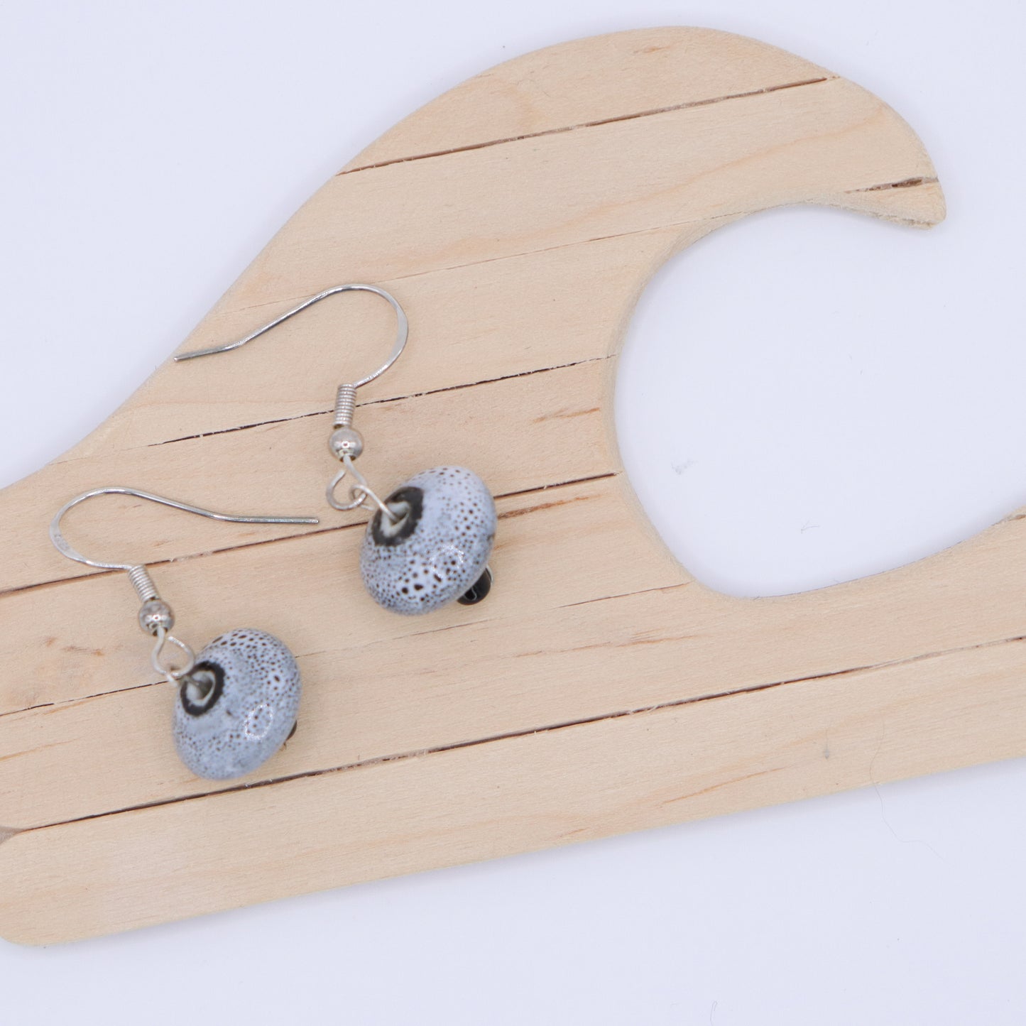 Ceramic and Sterling Silver Earrings