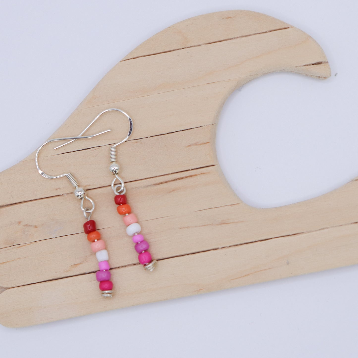 Pride Flag Bead Earrings