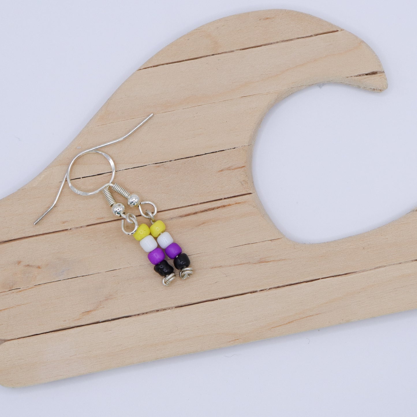 Pride Flag Bead Earrings