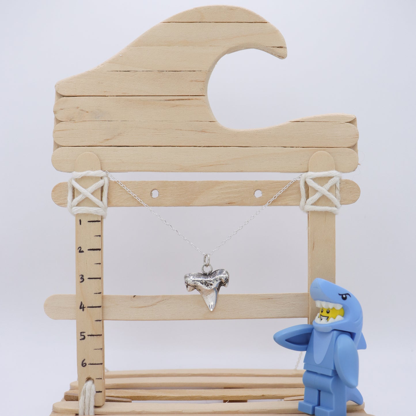 Fine Silver Shark Tooth Pendant